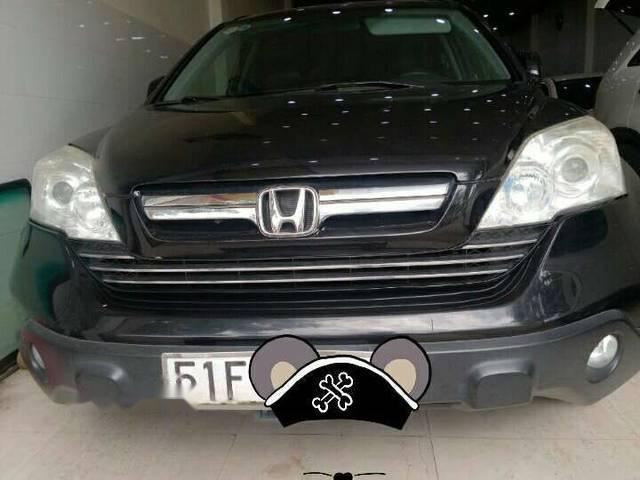 Honda CR V   2009 - Cần bán xe Honda CR V đời 2009, màu đen, nội thất da màu đen