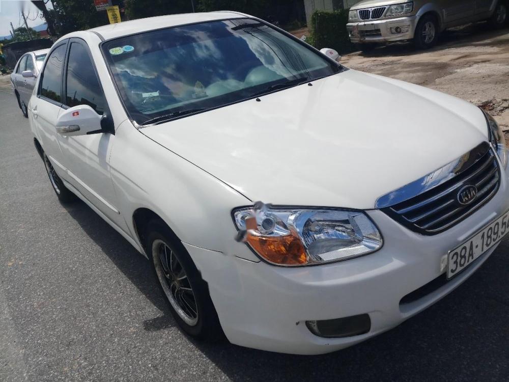 Kia Cerato 1.6 MT 2008 - Bán xe Kia Cerato 1.6 MT 2008, màu trắng, xe nhập  