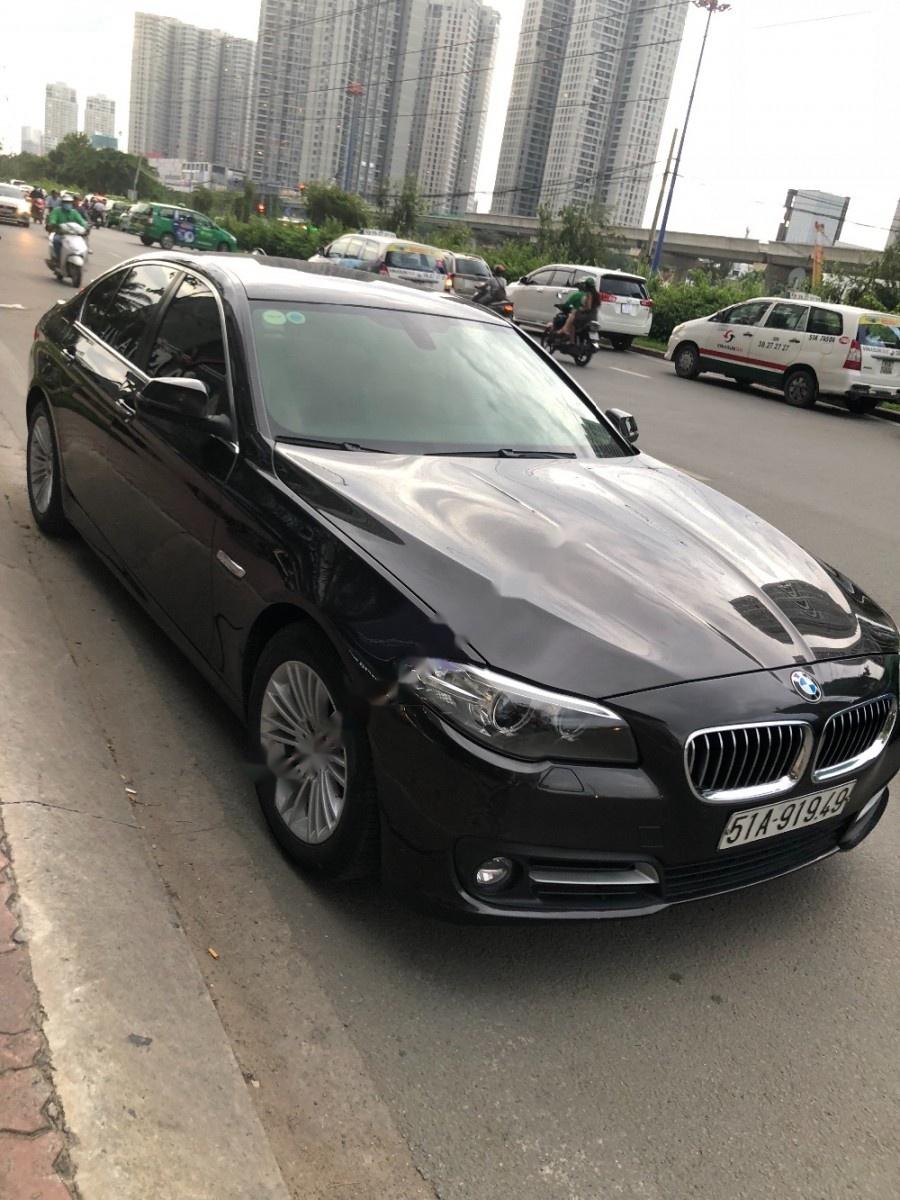 BMW 5 Series 520i 2015 - Cần bán gấp BMW 5 Series 520i 2015, màu đen, nhập khẩu  