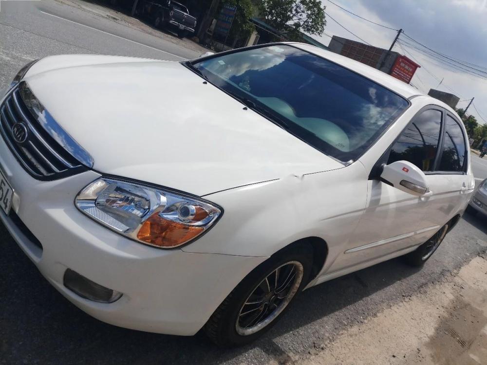 Kia Cerato 1.6 MT 2008 - Bán xe Kia Cerato 1.6 MT 2008, màu trắng, xe nhập  