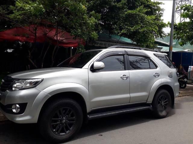 Toyota Fortuner   2015 - Cần bán xe Fortuner máy xăng, màu bạc 2015, biển số cực đẹp, xe cực hoàn hảo