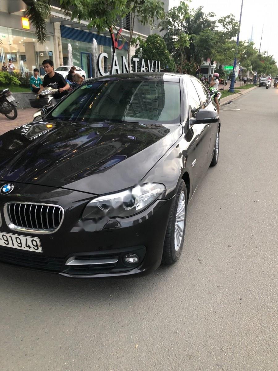 BMW 5 Series 520i 2015 - Cần bán gấp BMW 5 Series 520i 2015, màu đen, nhập khẩu  