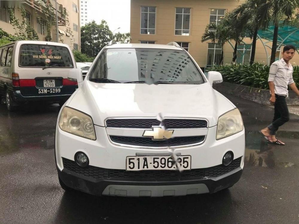 Chevrolet Captiva LTZ 2.4 AT 2007 - Cần bán lại xe Chevrolet Captiva LTZ 2.4 AT năm 2007, màu trắng  