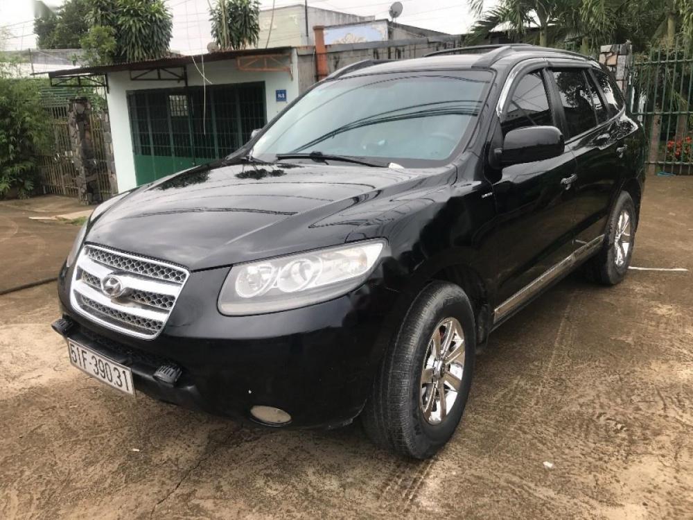 Hyundai Santa Fe MT 2008 - Cần bán Hyundai Santa Fe MT năm sản xuất 2008, màu đen, nhập khẩu 