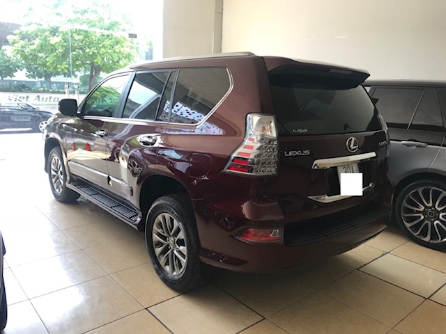 Lexus GX460 Luxury 2015 - Bán Lexus GX460 Luxury, sản xuất 2015, đăng ký 2015 chính chủ từ đầu, màu đỏ mận