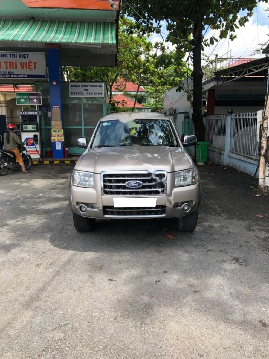 Ford Everest 2.5L 4x2 MT 2007 - Bán Ford Everest số sàn, 1 cầu, màu vàng cát