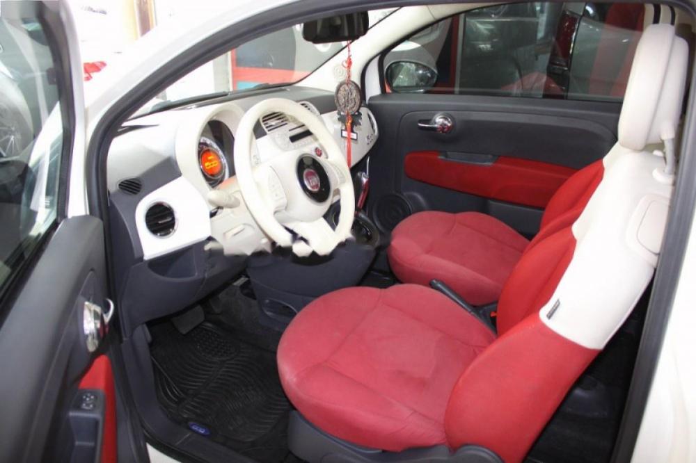 Fiat 500 1.2 AT 2009 - Bán Fiat 500 1.2 AT sản xuất năm 2009, màu trắng, xe nhập