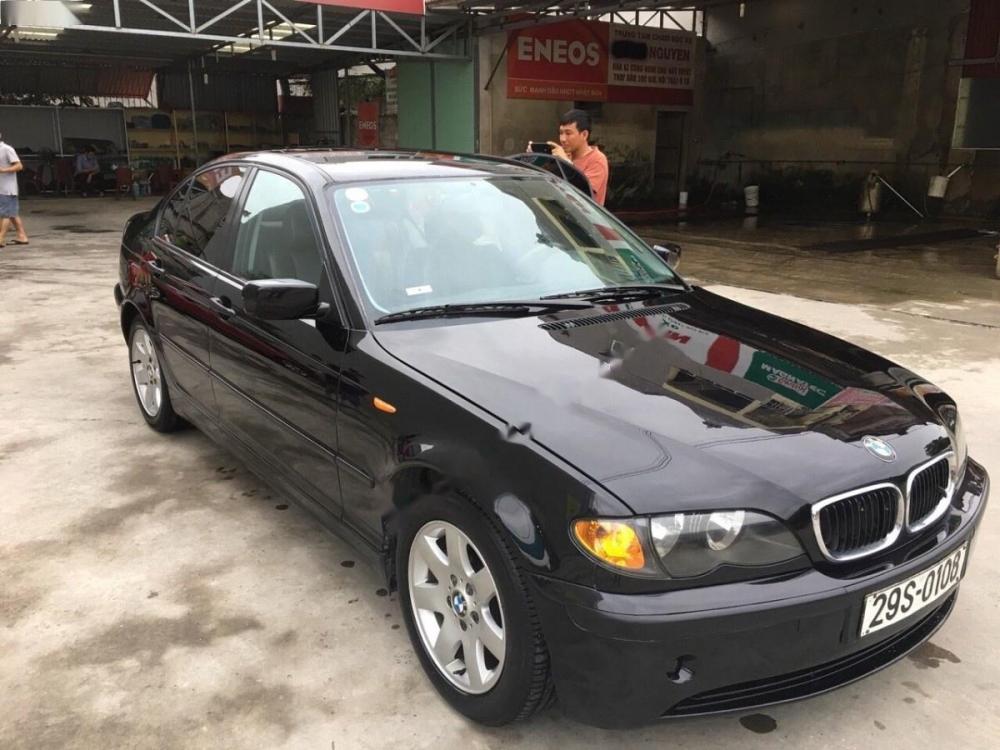 BMW 3 Series 2002 - Bán ô tô BMW 3 Series sản xuất 2002, màu đen, nhập khẩu nguyên chiếc