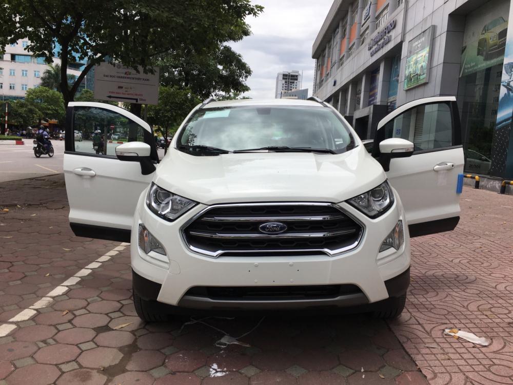 Ford EcoSport 2018 - Cần bán lại xe Ford EcoSport 1.5L Titanium 2019, màu trắng, giá tốt