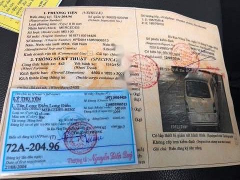 Mercedes-Benz MB 2004 - Cần bán lại xe Mercedes MB sản xuất 2004, màu bạc chính chủ, giá 176tr