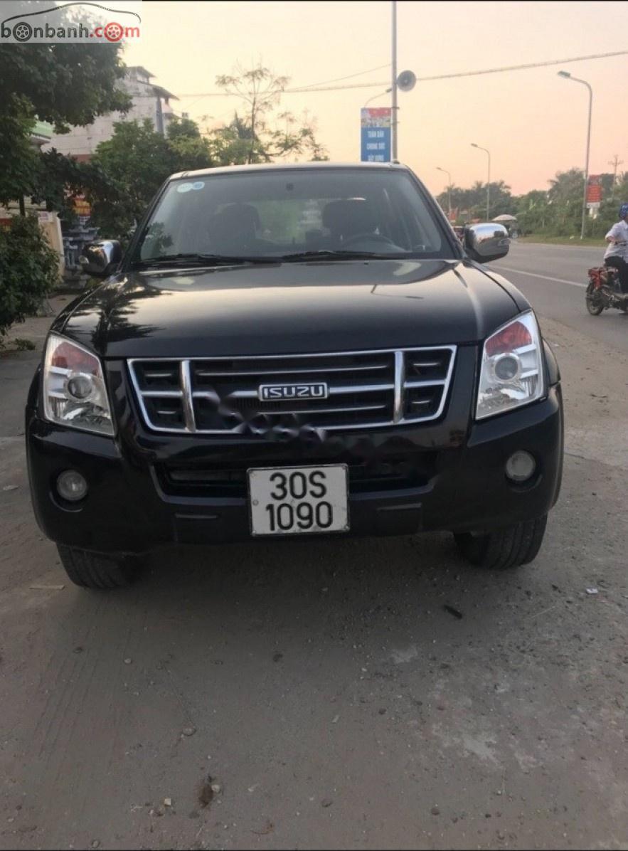 Isuzu Dmax LS 3.0 4x4 MT 2009 - Cần bán gấp Isuzu Dmax LS 3.0 4x4 MT đời 2009, màu đen, 200tr