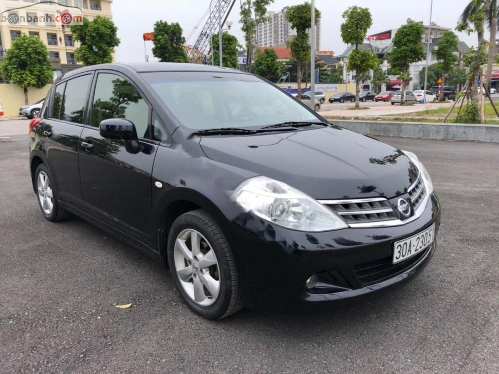 Nissan Tiida AT 2008 - Bán ô tô Nissan Tiida sản xuất 2008, màu đen, nhập khẩu Nhật Bản số tự động, 330tr