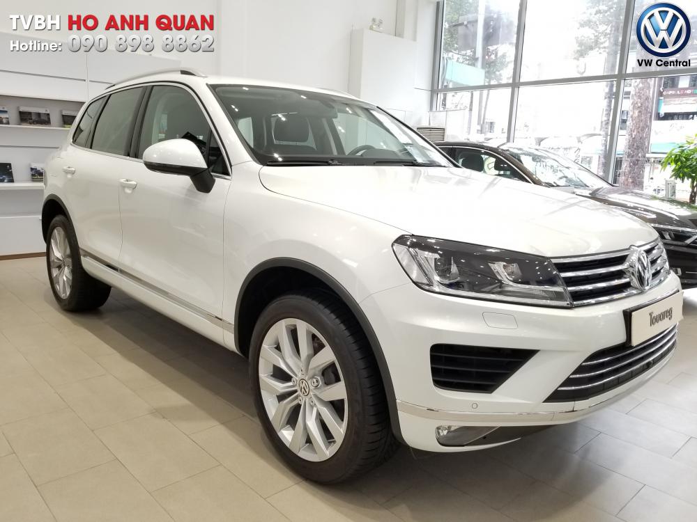 Volkswagen Touareg 2018 - Giao ngay Suv 5 chỗ cao cấp Volkswagen Touareg Trắng - Nhập khẩu chính hãng, đủ màu sắc / hotline: 090.898.8862