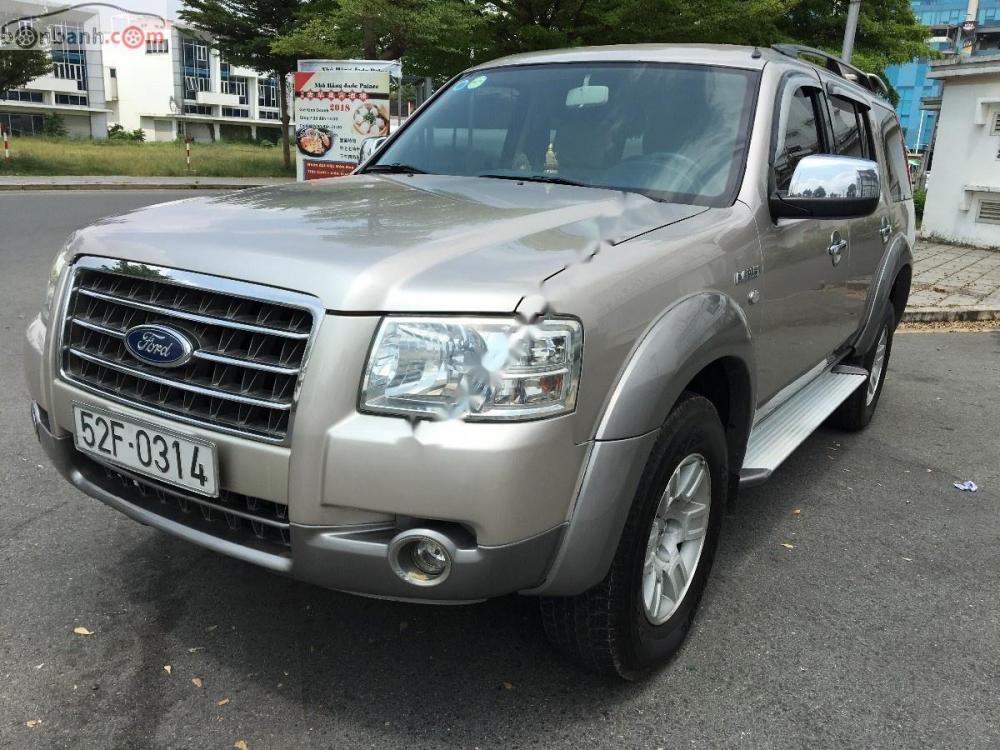 Ford Everest 2.5 MT 2007 - Bán Ford Everest máy dầu 2.5, số sàn, đời 2007, form mẫu mới, màu vàng cát