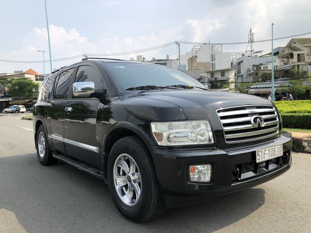 Infiniti QX56 2008 - Infiniti QX56 nhập mỹ 2008 màu đen 8 chỗ, hàng full đủ đồ chơi hai cầu nâng hạ