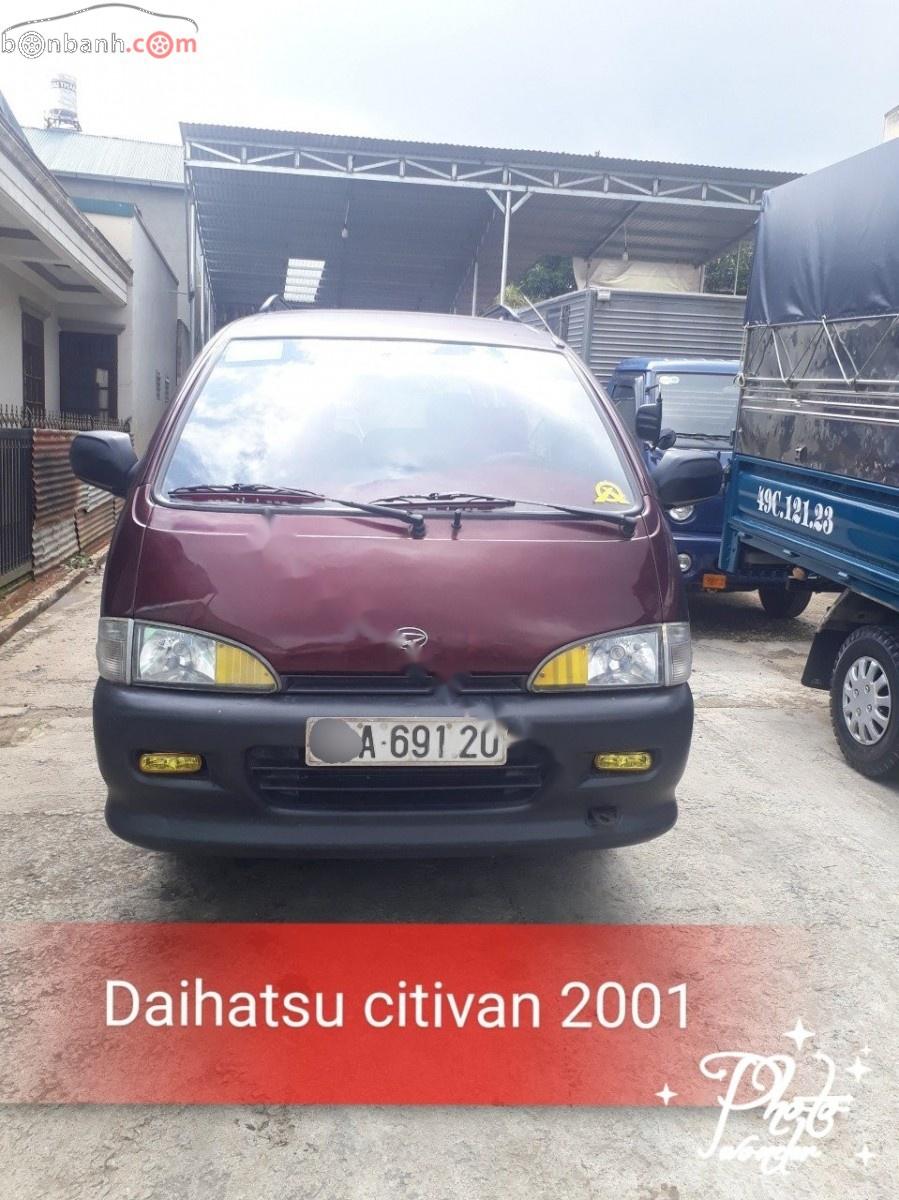 Daihatsu Citivan   2001 - Bán xe cũ Daihatsu Citivan đời 2001, màu đỏ
