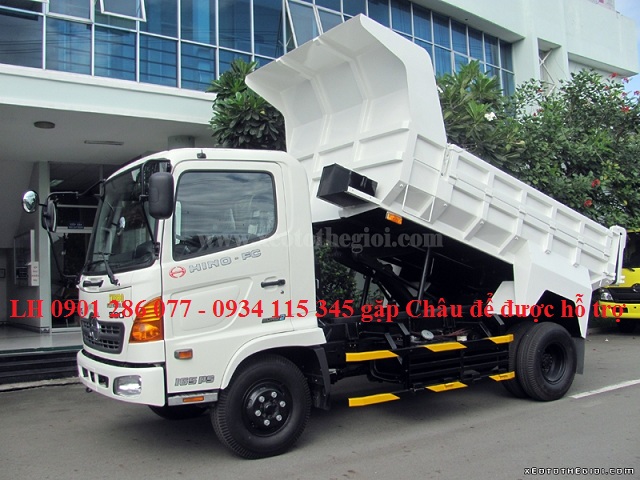 Hino FC 2018 - Xe ben Hino 6 tấn FC, bền bỉ, mạnh mẽ, giá cạnh tranh, hỗ trợ trả góp, lãi suất cực thấp