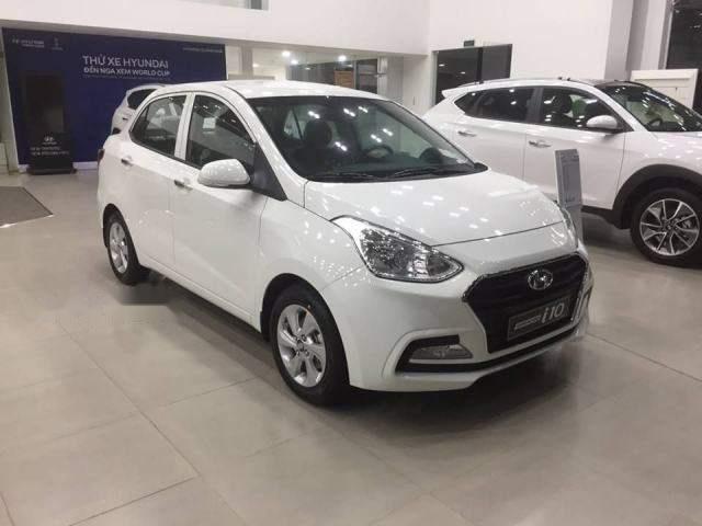 Hyundai Grand i10   2018 - Cần bán Hyundai Grand i10 đời 2018, màu trắng giá tốt