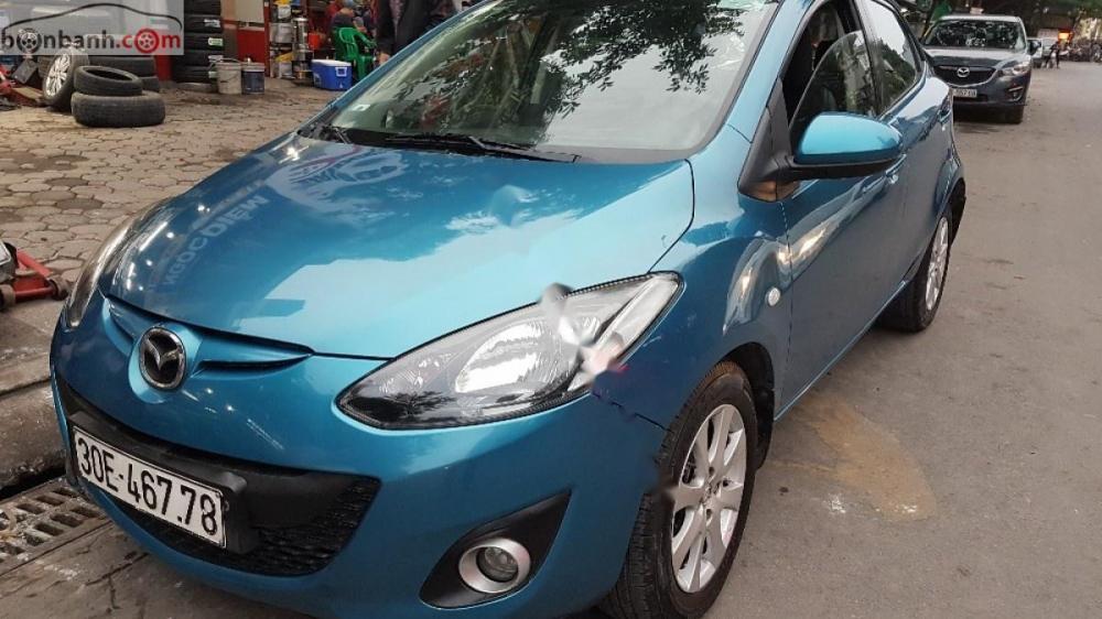 Mazda 2 1.5AT   2012 - Cần bán lại xe Mazda 2 1.5AT 2012, màu xanh lam, nhập khẩu Nhật Bản 