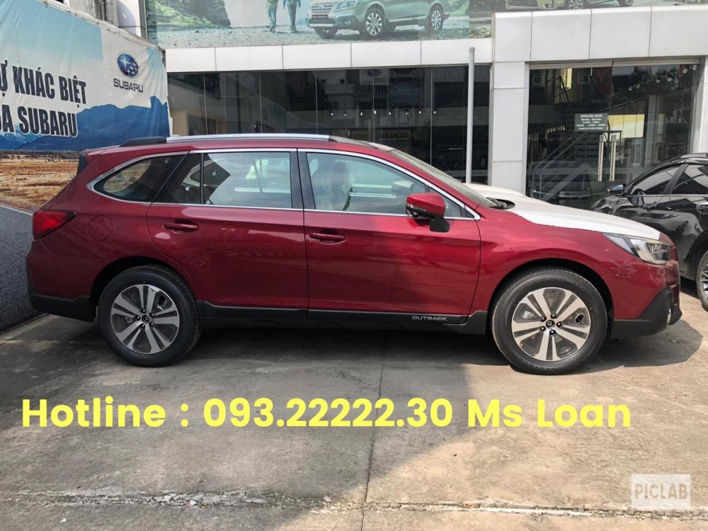 Subaru Outback 2.5 2018 - Bán nhanh Subaru Outback 2018 Eyesight màu đỏ đô, gồm nhiều quà tặng hấp dẫn, gọi 093.22222.30 Ms Loan