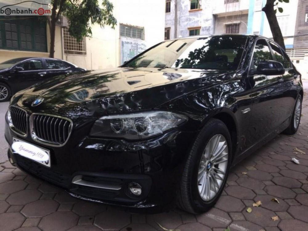 BMW 5 Series 520i   2014 - Bán BMW 520i năm 2013, màu đen, nhập khẩu chính chủ