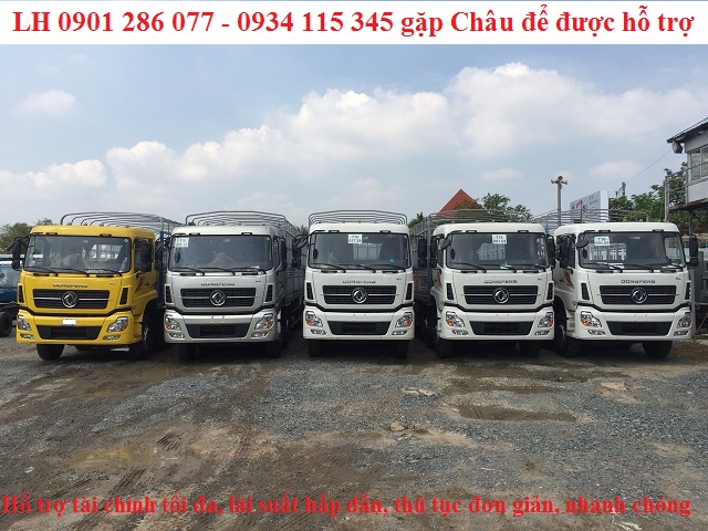 Xe tải Trên 10 tấn 2018 - Xe tải thùng 4 chân DongFeng Hoàng Huy 17.9 tấn / giá rẻ nhất thị trường, hỗ trợ trả góp