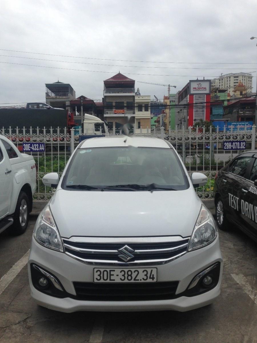 Suzuki Ertiga 1.4 AT 2016 - Bán Suzuki Ertiga 1.4 AT đời 2016, màu trắng, xe nhập  