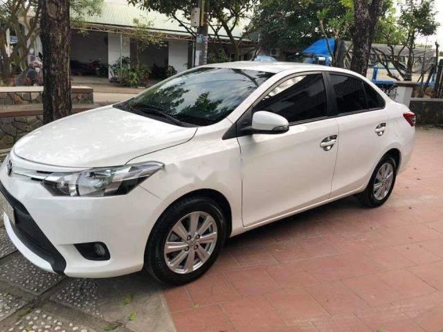 Toyota Vios   2017 - Bán ô tô Toyota Vios 2017, màu trắng xe gia đình giá cạnh tranh 