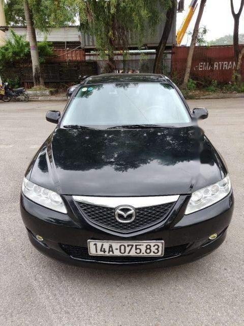 Mazda 6 2003 - Cần bán lại xe Mazda 6 đời 2003, màu đen số sàn