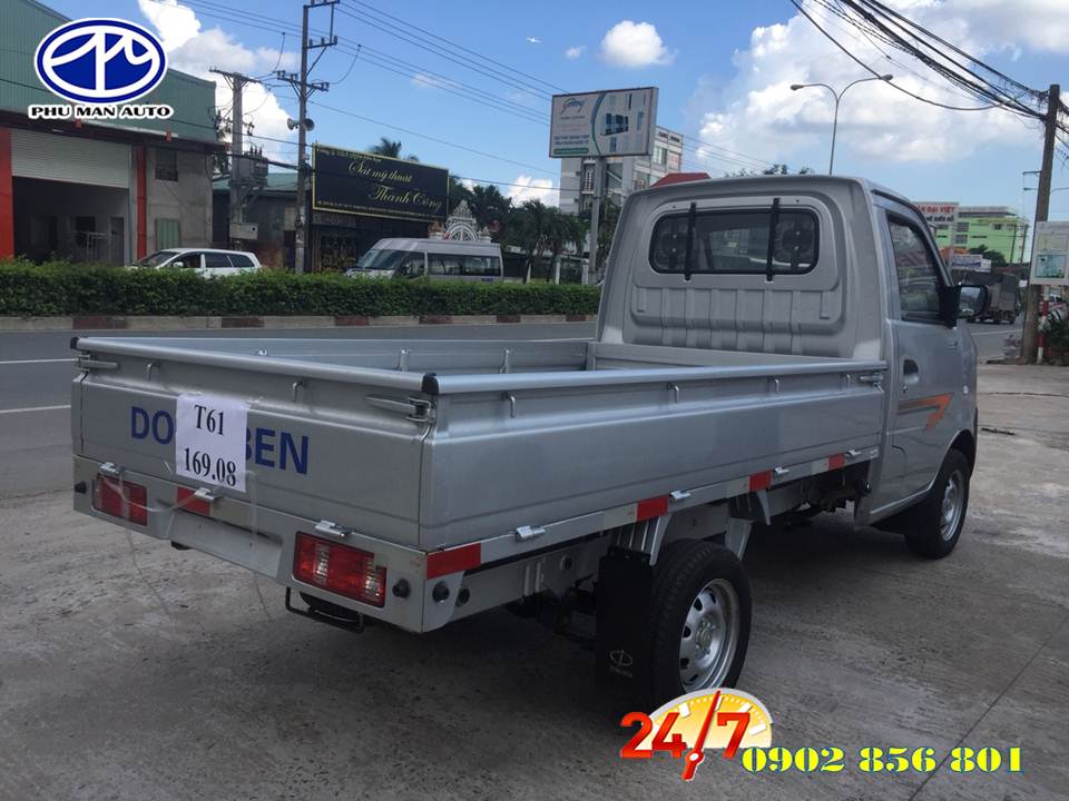 Xe tải 500kg - dưới 1 tấn 2018 - Giá xe tải DongBen 870kg, đời mới trợ lực tay lái