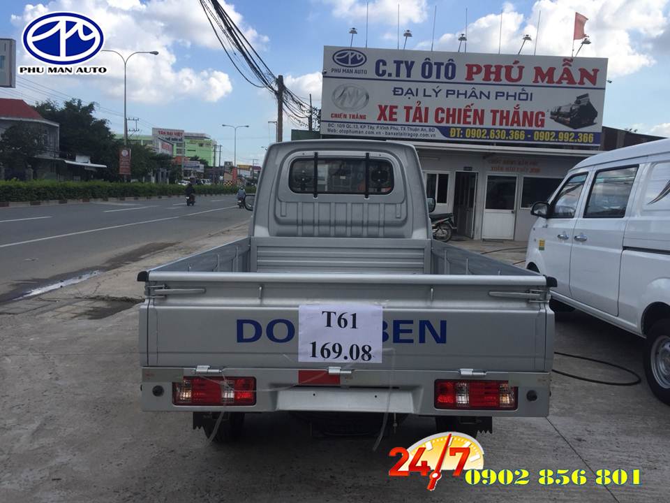Xe tải 500kg - dưới 1 tấn 2018 - Giá xe tải DongBen 870kg, đời mới trợ lực tay lái