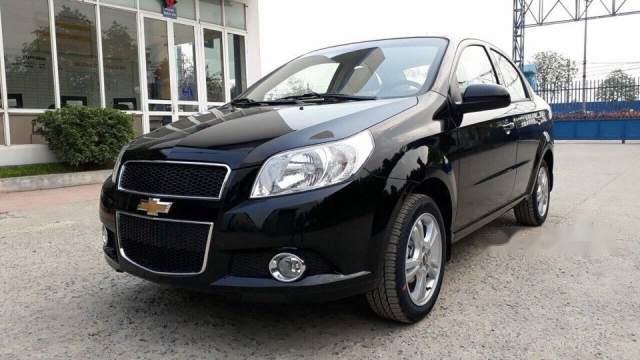 Chevrolet Aveo   LTZ   2018 - Bán xe Chevrolet Aveo LTZ đời 2018, màu đen, 399 triệu