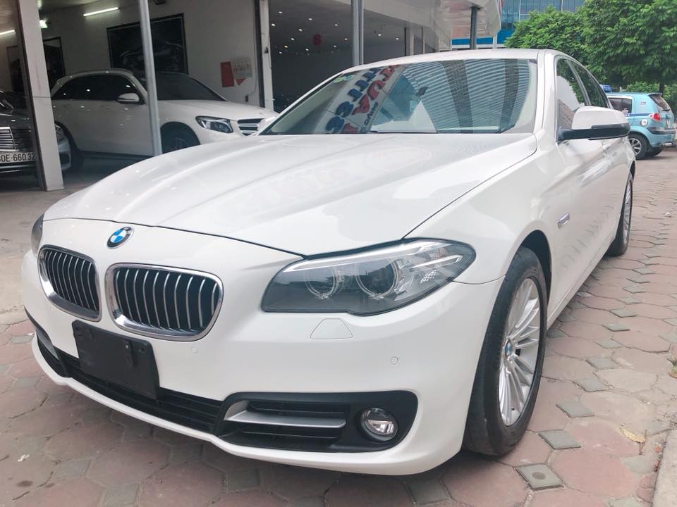 BMW 5 Series 520i 2014 - Cần bán lại xe BMW 5 Series 520i đời 2015, màu trắng, xe nhập xe gia đình