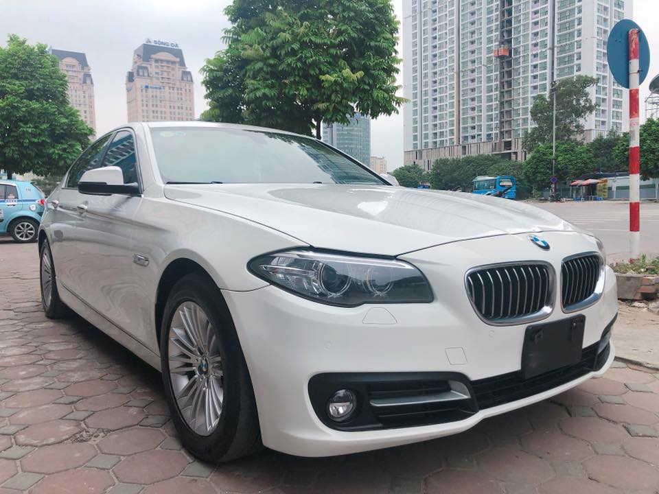 BMW 5 Series 520i 2014 - Cần bán lại xe BMW 5 Series 520i đời 2015, màu trắng, xe nhập xe gia đình