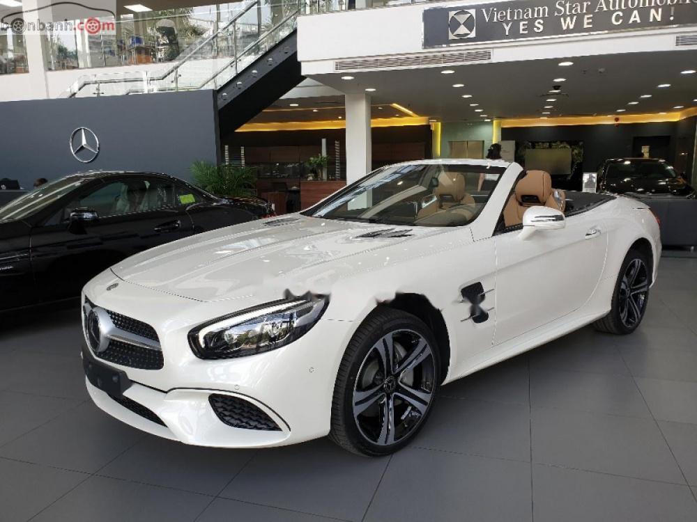 Mercedes-Benz SL class SL400 2018 - Bán Mercedes SL400 sản xuất 2018, màu trắng, xe nhập