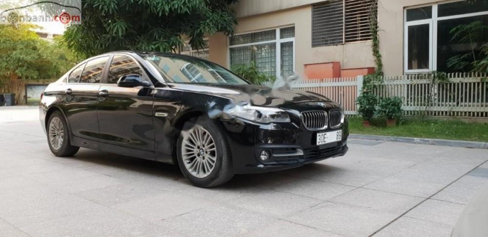 BMW 5 Series 520i 2015 - Chính chủ bán xe BMW 5 Series 520i đời 2015, màu đen, xe nhập