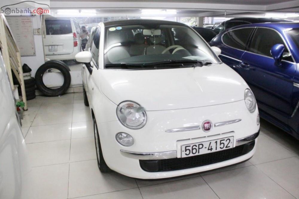 Fiat 500 1.2 AT 2009 - Bán Fiat 500 1.2 AT đời 2009, màu trắng, nhập khẩu số tự động, giá chỉ 580 triệu