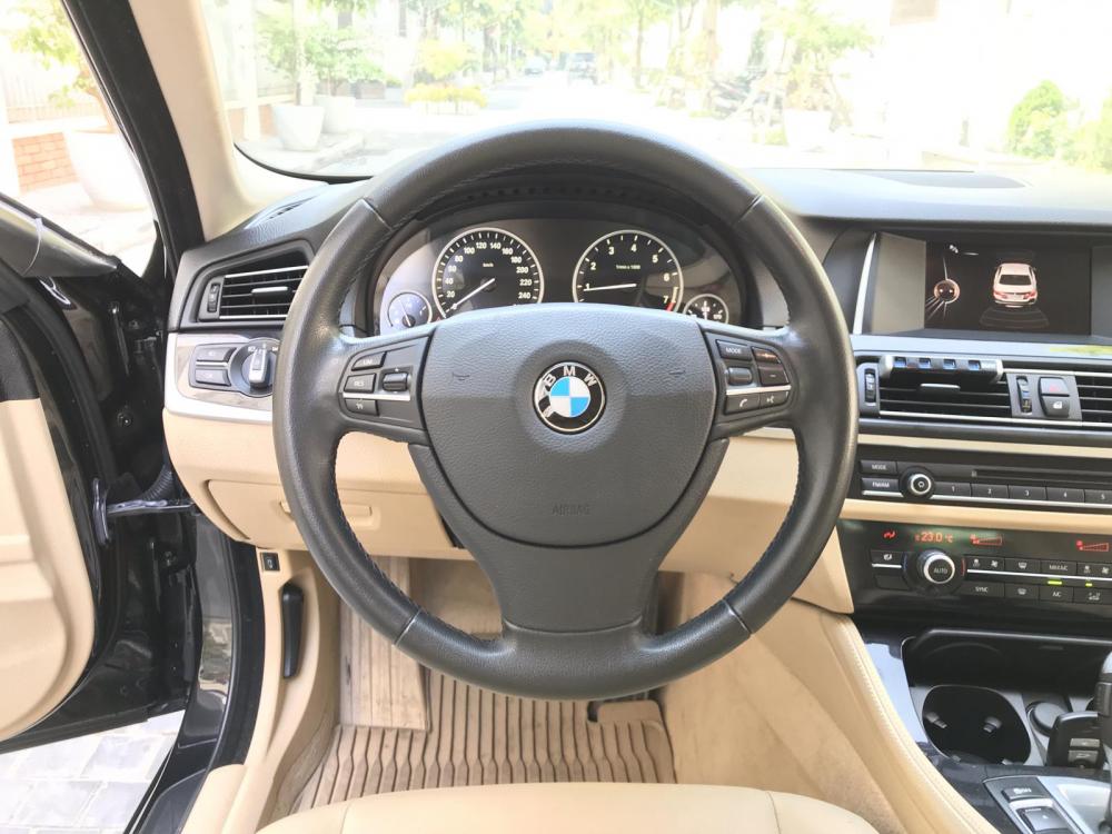 BMW 5 Series 520i 2015 - Bán BMW 520i đen, nội thất kem 2015