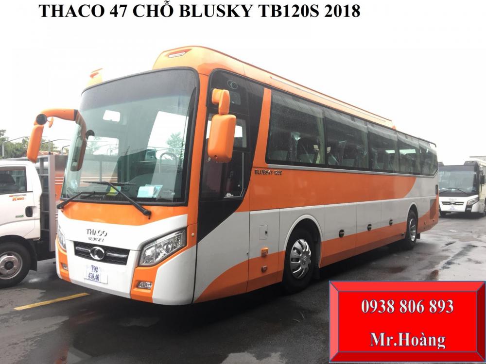 Thaco   2018 - Giá bán xe khách 45chỗ (+2 ghế) Thaco, Thaco 47chỗ đời 2018, Thaco Blusky TB120S