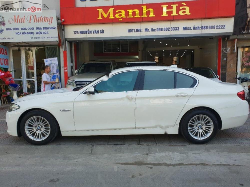 BMW 5 Series 520i 2014 - Bán ô tô BMW 5 Series 520i năm 2014, màu trắng số tự động