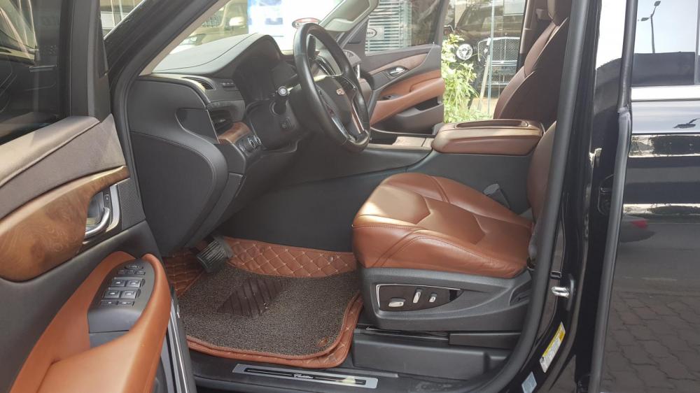 Cadillac Escalade 2015 - Bán Cadilac Escalede ESV Premium sản xuất 2015 màu đen, nội thất nâu đỏ