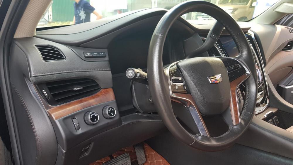 Cadillac Escalade 2015 - Bán Cadilac Escalede ESV Premium sản xuất 2015 màu đen, nội thất nâu đỏ