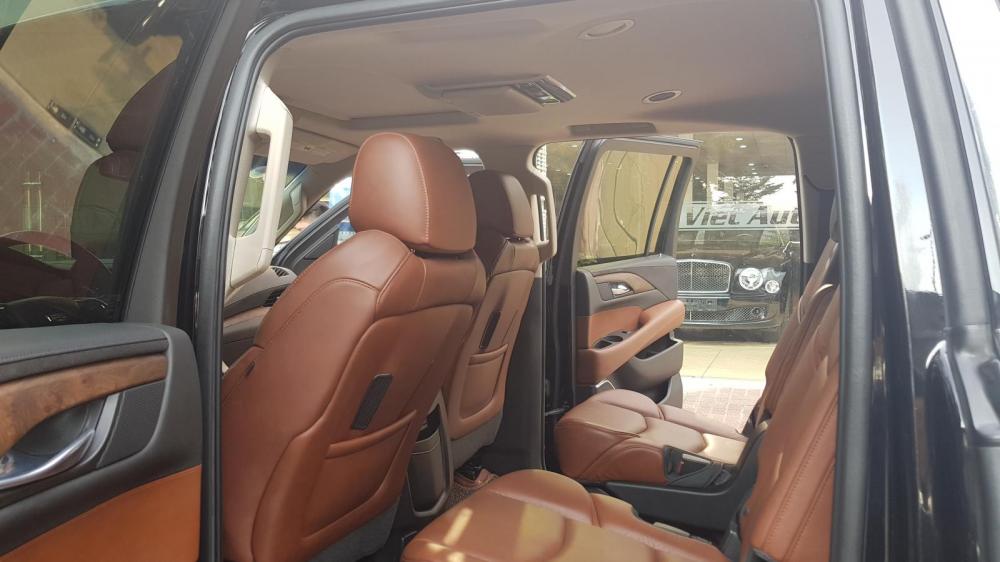 Cadillac Escalade 2015 - Bán Cadilac Escalede ESV Premium sản xuất 2015 màu đen, nội thất nâu đỏ