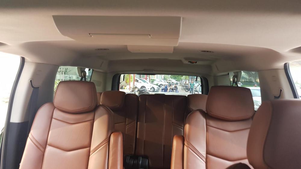 Cadillac Escalade 2015 - Bán Cadilac Escalede ESV Premium sản xuất 2015 màu đen, nội thất nâu đỏ