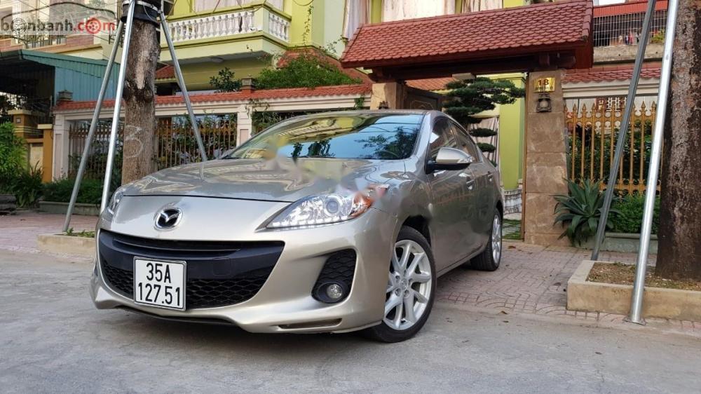 Mazda 3   2014 - Xe Mazda 3 đời 2014, màu vàng chính chủ, giá 455tr