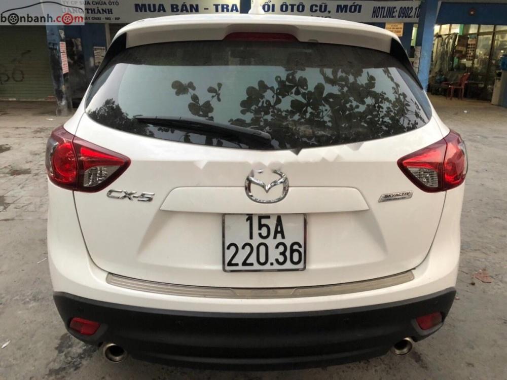 Mazda CX 5 2.0 AT 2015 - Chợ ô tô Lâm Hùng bán CX5 2.0 màu trắng, sản xuất và đăng ký 2015