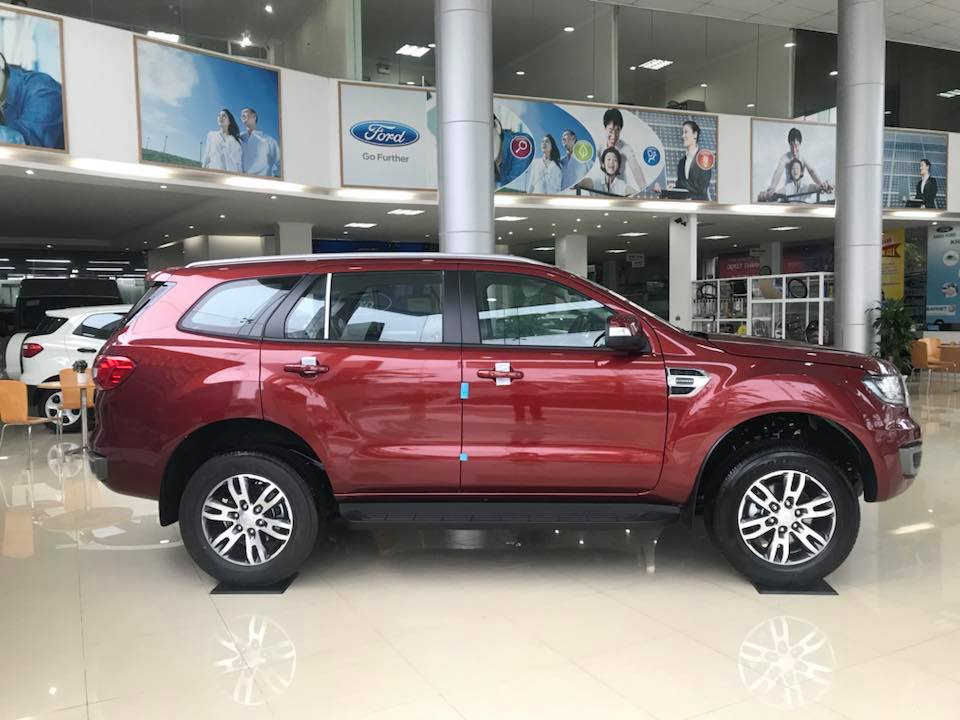 Ford Everest 2.0L AT (4x2) Turbo 2018 - Bán ô tô Ford Everest 2 cầu số tự động, đời 2018, màu đỏ, nhập khẩu nguyên chiếc, hỗ trợ vay, thủ tục nhanh gọn