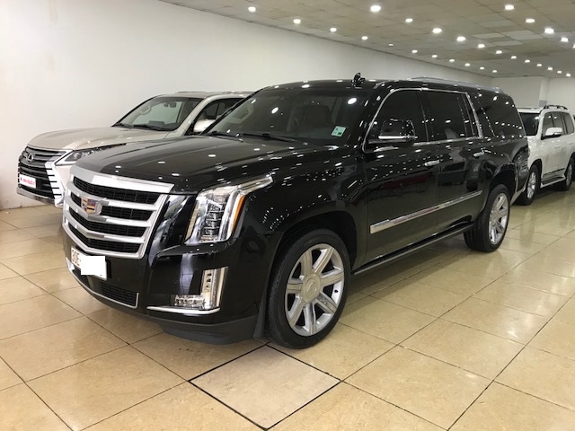 Cadillac Escalade ESV Premium 2015 - Bán Cadilac Escalede ESV Premium đen nội thất nâu, sản xuất 2015, đăng ký 2017, một chủ từ đầu xe siêu đẹp