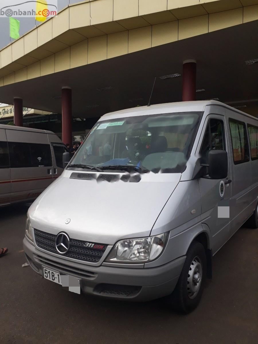 Mercedes-Benz Sprinter 2009 - Cần bán gấp Mercedes Sprinter đời 2009, màu bạc số sàn