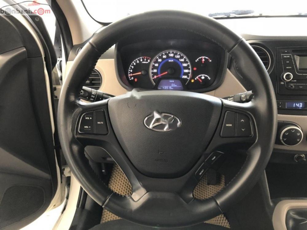 Hyundai Grand i10  1.2 MT 2015 - Cần bán xe Hyundai Grand i10 1.2 MT năm 2015, màu trắng, nhập khẩu, giá tốt